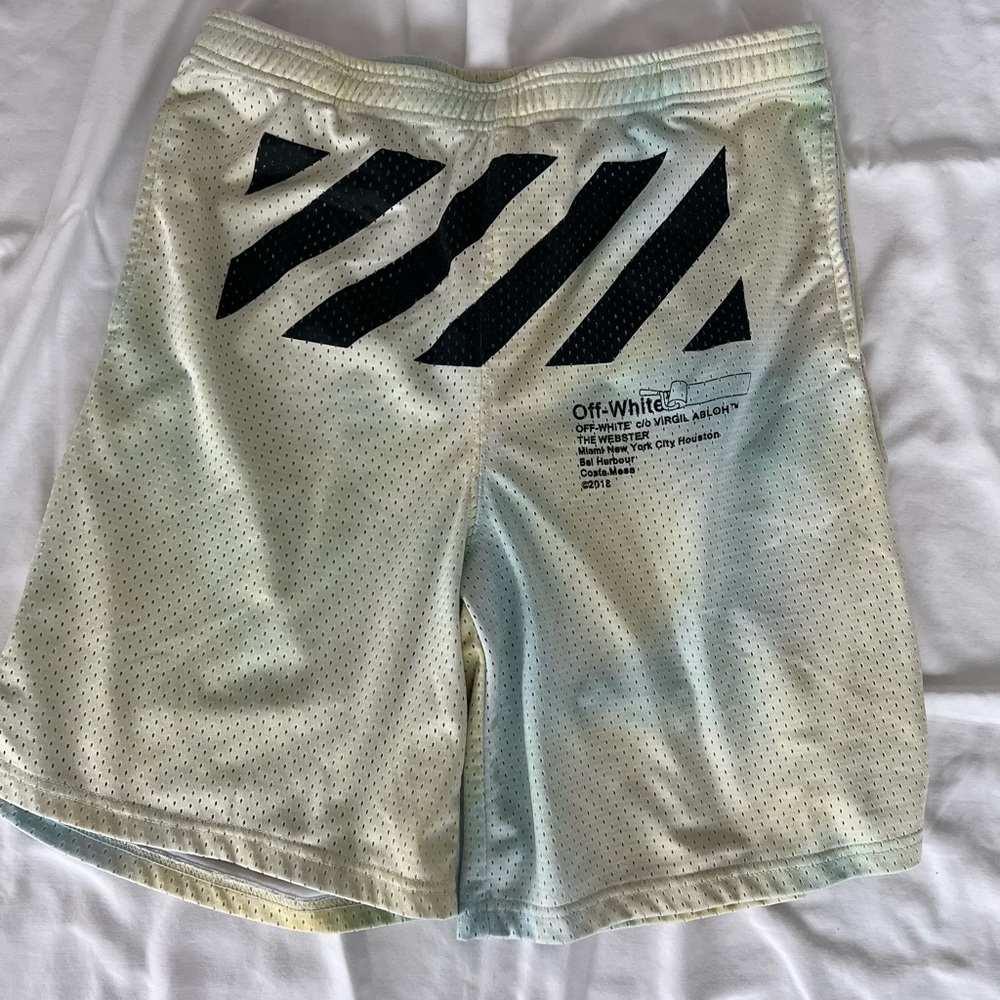 Off White Tie Dye Gym Shorts